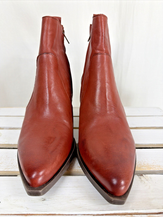 Casta Shoes - New NO Box Casta Tynt Rust Side Zip Gusset Heel Ankle Boots #1060 EU 41